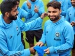 India's Rinku Singh receives his debut T20I cap. India's Rinku Singh receives his debut T20I cap.
