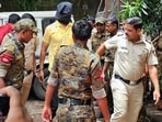 Chetan Singh, accused of killing four people, including his superior, onboard the Jaipur-Mumbai Central Superfast Express, is being produced before the Magistrate Court, at Borivali, in Mumbai on Friday. (ANI) Chetan Singh, accused of killing four people, including his superior, onboard the Jaipur-Mumbai Central Superfast Express, is being produced before the Magistrate Court, at Borivali, in Mumbai on Friday. (ANI)