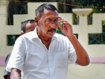 BJP leader Rajen Gohain after resigning from the cabinet rank, outside Janata Bhawan, in Guwahati, Friday. BJP leader Rajen Gohain after resigning from the cabinet rank, outside Janata Bhawan, in Guwahati, Friday.