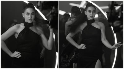 Sara Ali Khan recently made a bold yet elegant fashion statement in a shimmery red-carpet worthy gown paired with matching stilettoes. (Instagram/@saraalikhan95) Sara Ali Khan recently made a bold yet elegant fashion statement in a shimmery red-carpet worthy gown paired with matching stilettoes. (Instagram/@saraalikhan95)