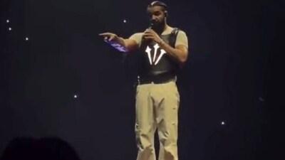 Screenshot of the video from Drake's concert (X (Formerly Twitter)) Screenshot of the video from Drake's concert (X (Formerly Twitter))