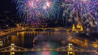 St. Stephen's Day celebrations are marked primarily by a massive fireworks display beside the river Danube. (Wikimedia Commons) St. Stephen's Day celebrations are marked primarily by a massive fireworks display beside the river Danube. (Wikimedia Commons)