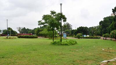 Mumbai, India – Aug 19, 2023: A view of Joseph Baptista Garden, at Mazgaon, in Mumbai, India, on Saturday, Aug 19, 2023. (Photo by Bhushan Koyande/HT Photo)