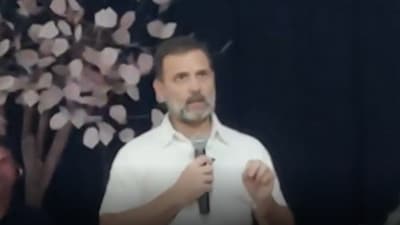 Screengrab of video clip where Rahul Gandhi launched attacked at RSS (X (formerly Twitter)) Screengrab of video clip where Rahul Gandhi launched attacked at RSS (X (formerly Twitter))