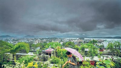 Rainfall has been declining in Manipur for the past 10 years. The strife-torn northeastern state is facing a large rainfall deficiency of 48% since June 1 this year. (AP) Rainfall has been declining in Manipur for the past 10 years. The strife-torn northeastern state is facing a large rainfall deficiency of 48% since June 1 this year. (AP)