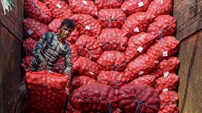 The government has been battling high retail inflation and vegetable prices in the country rose by a whopping 37.34% in July. (PTI) The government has been battling high retail inflation and vegetable prices in the country rose by a whopping 37.34% in July. (PTI)