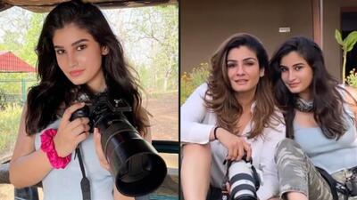 World Photography Day: Star kid and photography enthusiast Rasha Thadani with her mom, actor Raveena Tandon. World Photography Day: Star kid and photography enthusiast Rasha Thadani with her mom, actor Raveena Tandon.
