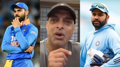 Shoaib Akhtar feels Rohit Sharma "panics" as a captain while Virat Kohli was an "over-aggressive" skipper Shoaib Akhtar feels Rohit Sharma "panics" as a captain while Virat Kohli was an "over-aggressive" skipper