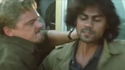 Gaurav Chopraa and Leonardo DiCaprio in a still from 2006 Hollywood film Blood Diamond.