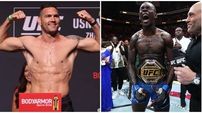 Chris Weidman and current UFC middleweight champion Israel Adesanya (Getty) Chris Weidman and current UFC middleweight champion Israel Adesanya (Getty)