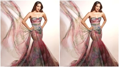 Kiara Advani's look was put together by fashion stylist Lakshmi Lehr. She wore her tresses open in wavy curls with a middle part. (Instagram/@kiaraaliaadvani) Kiara Advani's look was put together by fashion stylist Lakshmi Lehr. She wore her tresses open in wavy curls with a middle part. (Instagram/@kiaraaliaadvani)