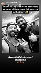 Vicky had wished Kris on Instagram. Vicky had wished Kris on Instagram.