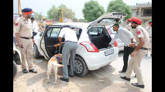 The Punjab Police on Saturday conducted a special operation ‘OPS Seal-III’ aimed at checking vehicles entering the border state to keep a tab on drug trafficking, liquor smuggling and the movement of gangsters and anti-social elements. (Twitter)