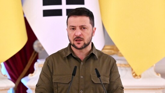 Ukrainian President Volodymyr Zelensky. (AFP)