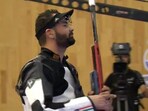 Akhil Sheoran during the ISSF World Championships Akhil Sheoran during the ISSF World Championships