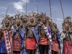 For five days, the Eunoto ceremony features traditional guttural chants, single-file dances on one leg, and the adumu -- the famous Maasai jump. For five days, the Eunoto ceremony features traditional guttural chants, single-file dances on one leg, and the adumu -- the famous Maasai jump.