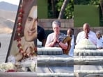 Congress leaders pay tribute to former prime minister Rajiv Gandhi on his birth anniversary.