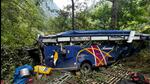 As per the initial information, the bus was carrying pilgrims belonging to Gujarat. (HT Photo)