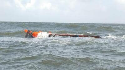 A crew of seven members had been rescued on August 17. (HT Photo)