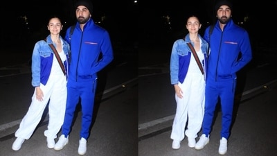 Alia Bhatt and Ranbir Kapoor at the Mumbai airport. Alia Bhatt and Ranbir Kapoor at the Mumbai airport.