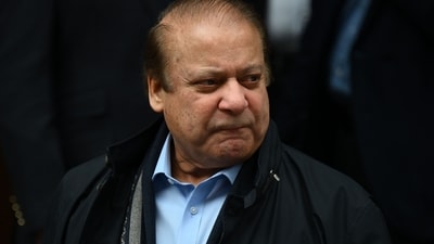 Pakistan's former prime minister Nawaz Sharif, brother of Shehbaz Sharif. (AFP)