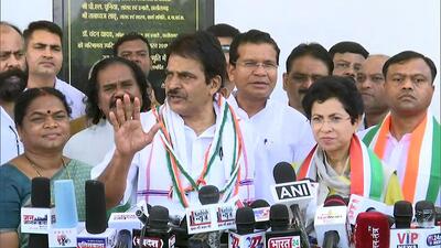 Congress general secretary KC Venugopal in Raipur on Saturday. (ANI) Congress general secretary KC Venugopal in Raipur on Saturday. (ANI)