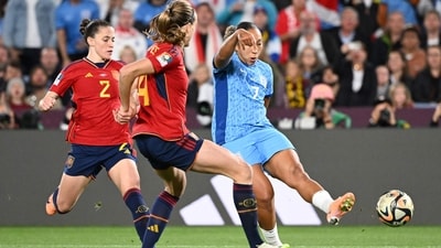 Meanwhile, Lauren James almost made it 1-1, but was denied by the Spanish goalkeeper and the score ended as 1-0. (AFP) Meanwhile, Lauren James almost made it 1-1, but was denied by the Spanish goalkeeper and the score ended as 1-0. (AFP)