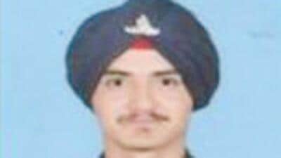 Gunner Tarandeep Singh was among nine soldiers who were killed when an army truck skidded off the road and plunged into a deep gorge in Leh district of Ladakh on Saturday. (ANI)
