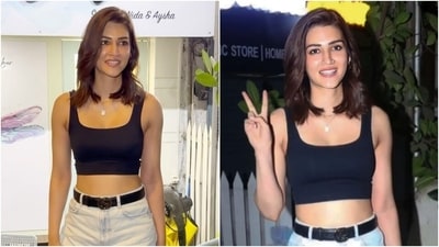 Kriti Sanon snapped on an outing in Mumbai. (Instagram) Kriti Sanon snapped on an outing in Mumbai. (Instagram)