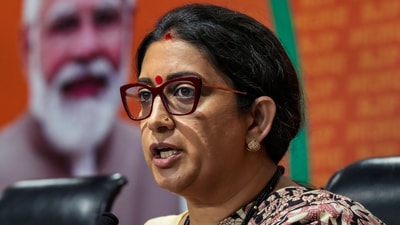 Union minister Smriti Irani addresses a press conference. (PTI file) Union minister Smriti Irani addresses a press conference. (PTI file)