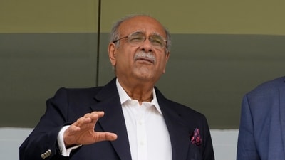 Pakistan Cricket Board's iformer management committee chairman Najam Sethi in Lahore, Pakistan (AP) Pakistan Cricket Board's iformer management committee chairman Najam Sethi in Lahore, Pakistan (AP)