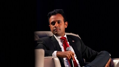 Republican presidential candidate Vivek Ramaswamy attends the Erick Erickson's conservative political conference "The Gathering" in Atlanta, Georgia, U.S. (REUTERS)