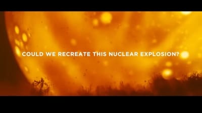A YouTuber recreated the nuclear explosion scene from Oppenheimer without using CGI. (YouTube/William H Baker)
