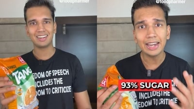 The influencer even suggests that if ‘one runs out of sugar, one shouldn’t bother neighbours; instead use Tang’ as a substitute. (Twitter/@thefoodpharmer) The influencer even suggests that if ‘one runs out of sugar, one shouldn’t bother neighbours; instead use Tang’ as a substitute. (Twitter/@thefoodpharmer)