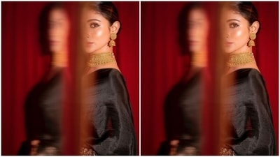 Styled by fashion stylist Rishika Devnani, Mouni wore her tresses into a sleeked bun with a middle part as she posed for the pictures. (Instagram/@imouniroy) Styled by fashion stylist Rishika Devnani, Mouni wore her tresses into a sleeked bun with a middle part as she posed for the pictures. (Instagram/@imouniroy)