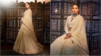 When it comes to traditional attire, Bhumi Pednekar reigns supreme. The actress is a true style icon and be it a mesmerising anarkali suit or a sartorial saree, Bhumi knows how to slay in ethnic wear. The actress is quite active on social media and her Instagram feed is nothing short of a treasure trove of fashion inspiration for all her followers. Her latest look in an ethnic lehenga is no exception. (Instagram/@bhumipednekar) When it comes to traditional attire, Bhumi Pednekar reigns supreme. The actress is a true style icon and be it a mesmerising anarkali suit or a sartorial saree, Bhumi knows how to slay in ethnic wear. The actress is quite active on social media and her Instagram feed is nothing short of a treasure trove of fashion inspiration for all her followers. Her latest look in an ethnic lehenga is no exception. (Instagram/@bhumipednekar)