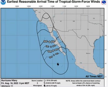 San Diego, Los Angeles, Las Vegas, Bakersfield and Tonopah are at a 40%-70% risk of flash floods over the next 3 days.