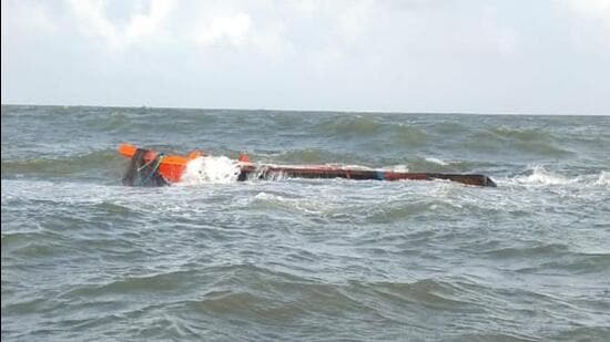 A crew of seven members had been rescued on August 17. (HT Photo)