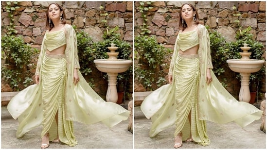On Saturday, Nushrratt gave her fans a weekend treat as she took to Instagram and uploaded a series of pictures with the caption, "Akelli na bazaar jaaye karo.. nazar lag jaayegi".(Instagram/@nushrrattbharuccha)