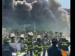 New York City witnessed two fire incidents in inhabited areas on Sunday.
