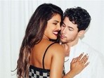 Priyanka Chopra and Nick Jonas pose for a photoshoot during a recent Jonas Brothers concert. 
