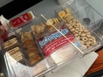 Snapshot of the snack box that the American Airlines attendant 'snatched.' Snapshot of the snack box that the American Airlines attendant 'snatched.'