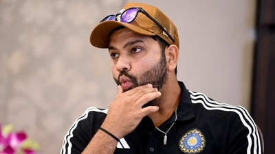 Captain Rohit Sharma at the addresses the media on the announcement of India's Asia Cup 2023 squad. (Shrikant Singh) Captain Rohit Sharma at the addresses the media on the announcement of India's Asia Cup 2023 squad. (Shrikant Singh)