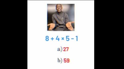 Will you be able to solve this maths related question? (Instagram/@mathcince) Will you be able to solve this maths related question? (Instagram/@mathcince)