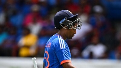 Suryakumar Yadav averages just 24.33 in 26 ODI matches. (AFP) Suryakumar Yadav averages just 24.33 in 26 ODI matches. (AFP)
