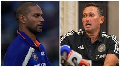 Agarkar opened up about the future of opener Dhawan during the press conference (PTI-AP) Agarkar opened up about the future of opener Dhawan during the press conference (PTI-AP)