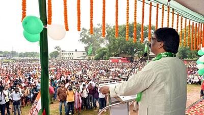 Jharkhand chief minister Hemant Soren on Monday denied allegations of grabbing tribal land (ANI) Jharkhand chief minister Hemant Soren on Monday denied allegations of grabbing tribal land (ANI)