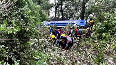 Seven people were killed and 28 injured when a bus carrying pilgrims from Gujarat plunged into a gorge in Uttarkashi district of Uttarakhand on Sunday. The bus was on its way back from Gangotri when the driver lost control of the vehicle at Gangnani, leading to the accident. (PTI) Seven people were killed and 28 injured when a bus carrying pilgrims from Gujarat plunged into a gorge in Uttarkashi district of Uttarakhand on Sunday. The bus was on its way back from Gangotri when the driver lost control of the vehicle at Gangnani, leading to the accident. (PTI)
