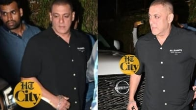 Salman Khan gave his fans a glimpse of his new bald look. Salman Khan gave his fans a glimpse of his new bald look.