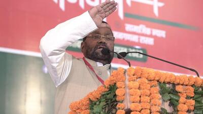 Samajwadi Party leader Swami Prasad Maurya. (Imaged sourced from social media.)